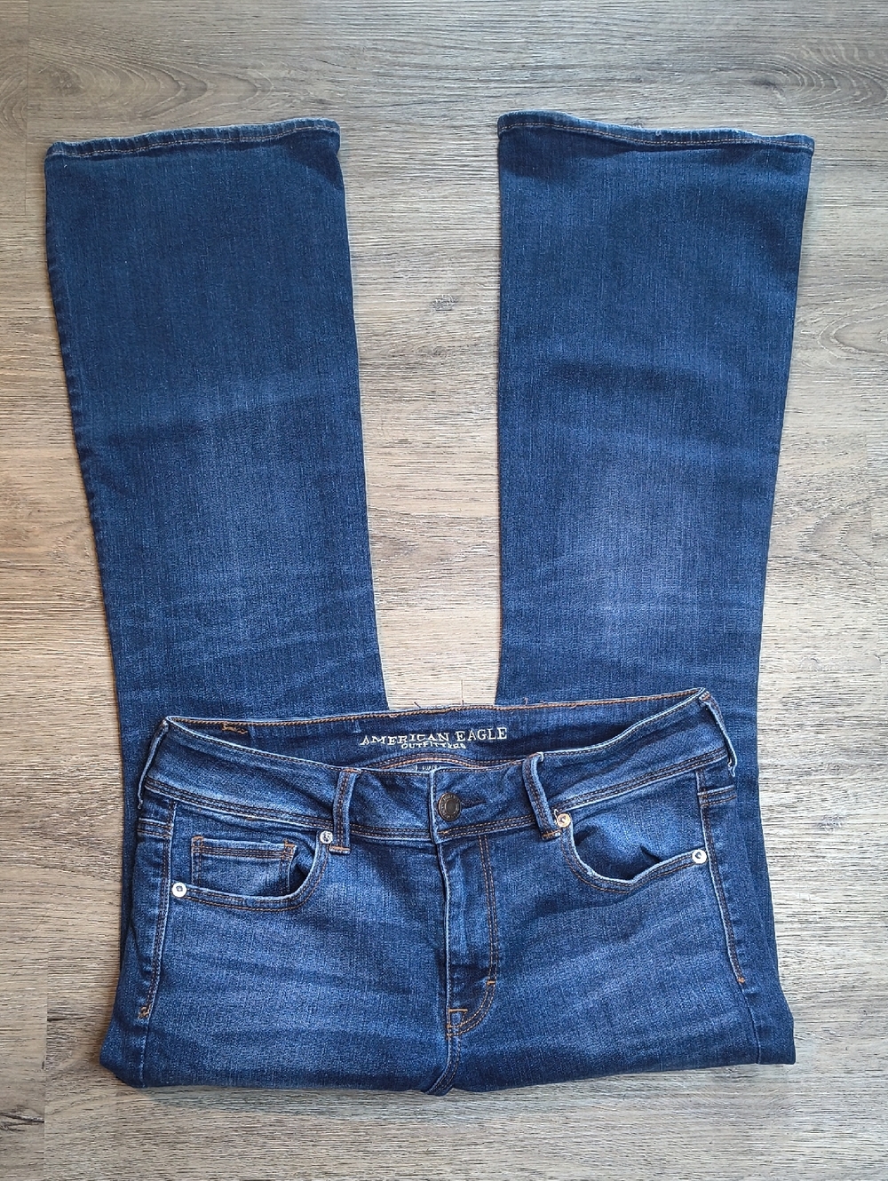 Mid Rise Kick Boot w/29" Inseam👖 sac417 American Eagle Size 12 - Picture 2 of 5